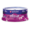 DVD+R Recordable Disc, 4.7 GB, 16x, Spindle, Silver, 25/Pack