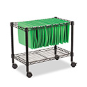 One-Tier File Cart for Side-to-Side Filing, Metal, 1 Shelf, 1 Bin, 24