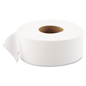 JRT Jumbo Bath Tissue, Septic Safe, 1-Ply, White, 9" dia, 12 Rolls/Carton