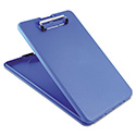 SlimMate Storage Clipboard, 0.5" Clip Capacity, Holds 8.5 x 11 Sheets, Blue