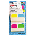 Write-On Index Tabs, 1/5-Cut, Assorted Colors, 1.06" Wide, 48/Pack