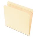 Reinforced Top File Folders, Straight Tabs, Letter Size, Manila, 100/Box