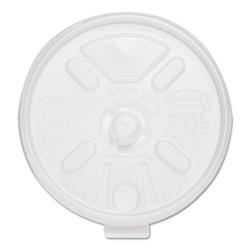 Lift n' Lock Plastic Hot Cup Lids, With Straw Slot, Fits 10 oz to 14 oz Cups, Translucent, 100/Sleeve, 10 Sleeves/Carton