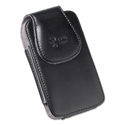 Horizontal Pouch for Belt, Leather, Black
