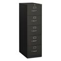 310 Series Vertical File, 5 Legal-Size File Drawers, Charcoal, 18.25" x 26.5" x 60"