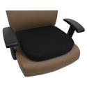 Cooling Gel Memory Foam Seat Cushion, Fabric Cover with Non-Slip Under-Cushion Surface, 16.5 x 15.75 x 2.75, Black