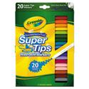 Washable Super Tips Markers, Fine/Broad Bullet Tips, Assorted Colors, 20/Set