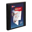 Heavy-Duty Non Stick View Binder with DuraHinge and Slant Rings, 3 Rings, 0.5