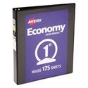Economy View Binder with Round Rings , 3 Rings, 1