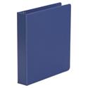 Economy Non-View Round Ring Binder, 3 Rings, 1.5" Capacity, 11 x 8.5, Royal Blue
