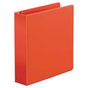 Economy Non-View Round Ring Binder, 3 Rings, 2" Capacity, 11 x 8.5, Red