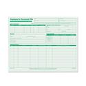 Employee's Record File Folder, Straight Tabs, Letter Size, Index Stock, Green, 20/Pack