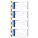 Write 'n Stick Phone Message Book, Two-Part Carbonless, 4.75 x 2.75, 4 Forms/Sheet, 200 Forms Total