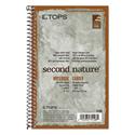 Second Nature Single Subject Wirebound Notebooks, Narrow Rule, Green Cover, (80) 8 x 5 Sheets