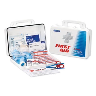 Office First Aid Kit, for Up to 25 People, 131 Pieces, Plastic Case