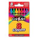Crayons, 8 Assorted Colors, 8/Pack