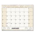 Recycled Monthly Horizontal Wall Calendar, Marble Stone Artwork, 14.88 x 12, White/Sand Sheets, 12-Month (Jan to Dec): 2024