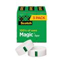 Magic Tape Refill, 3" Core, 1" x 72 yds, Clear, 3/Pack