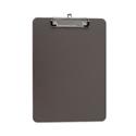 Plastic Clipboard with Low Profile Clip, 0.5" Clip Capacity, Holds 8.5 x 11 Sheets, Translucent Black