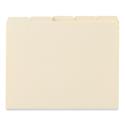 Top Tab File Folders, 1/5-Cut Tabs: Assorted, Letter Size, 0.75" Expansion, Manila, 100/Box
