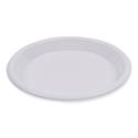 Hi-Impact Plastic Dinnerware, Plate, 10" dia, White, 500/Carton