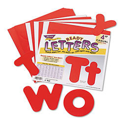 Ready Letters Casual Combo Set, Red, 4"h, 182/Set