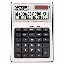 TUFFCALC Desktop Calculator, 12-Digit LCD