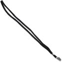 Advantus 36" Deluxe Breakaway Neck Lanyard with Badge Clip - Clip Attachment - 36" Length - Black - Nylon - 24 / Box