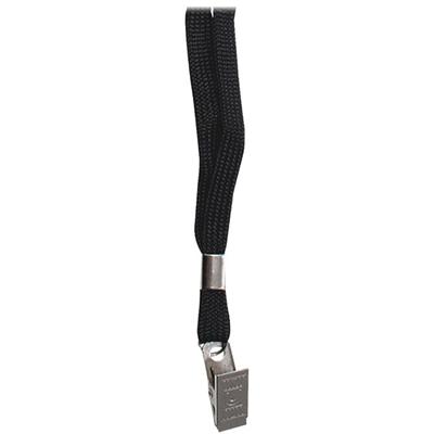 Advantus Badge Clip 36" Deluxe Neck Lanyard - 36" Length - Black - 24 / Box