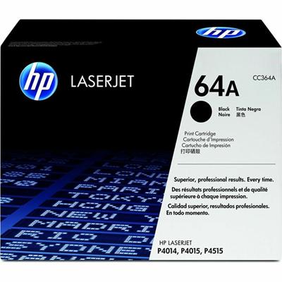 HP 64A (CC364A) Original Laser Toner Cartridge - Single Pack - Black - 1 Each - 10000 Pages