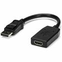 StarTech.com DisplayPort to HDMI Video Converter Cable - 1 x 19-pin HDMI Digital Audio/Video - Female - 1 x 20-pin DisplayPort 1.2 Digital Audio/Video - Male - Black - 1 Each