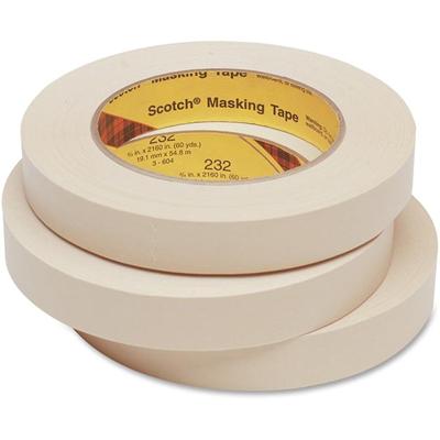 Scotch High-Performance Masking Tape - 60.15 yd Length x 0.47" Width x 6.3 mil Thickness - 3" Core - Tan - Rubber Backing - For Bundling, Holding, Protecting - 1 Roll