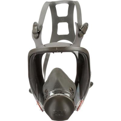 3M 6800 Full Facepiece Reusable Respirator - Medium - Gases, Vapor, Particulate Protection - Thermoplastic - Black, Gray - Lightweight - 1 Each
