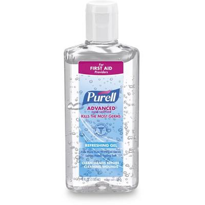 PURELL&reg; Advanced Hand Sanitizer Gel - Clean Scent - 4 fl oz - Flip Top Bottle Dispenser - Kill Germs - Hand - Moisturizing - Clear - Anti-irritant, Dye-free - 1 Each