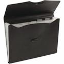 MeadWestvaco Poly Expanding File - 9 1/4" x 13" - 6 Pocket(s) - Poly - Assorted - Moisture Resistant, Elastic Closure - 1 Each