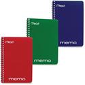 Mead Wirebound Memo Notebook - 40 Sheets - Wire Bound - 4" x 6" Sheet Size - Assorted Paper - Tan Board Cover - 1 Each