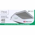 Mead No. 10 Security Envelopes - Business - #10 - 9 1/2" Width x 4 1/8" Length - 20 lb - Gummed - White - Wove - 1 Box