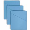 Smead Letter Recycled File Jacket - 8 1/2" x 11" - 11 pt. - Manila - Blue - 10% Recycled - 25 / Pack