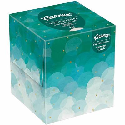 Kleenex Professional Facial Tissue Cube for Business - 2 Ply - 8.40" Width x 8" Length - White - 95 / Box