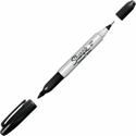 Sharpie Twin Tip Permanent Markers - Extra Fine, Fine Marker Point - Black Ink - Alcohol Based - 1 Each