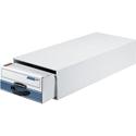 Bankers Box Stor/Drawer Steel Plus Card Storage Drawer - Internal Dimensions: 9.25" Width x 23.25" Depth x 5.63" Height - External Dimensions: 10.5" Width x 25.2" Depth x 6.5" Height - Medium Duty - Stackable - Steel, Plastic - White, Blue - For Card