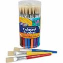 Creativity Street Flat Colossal Brushes - Plastic Assorted Handle - 1 Set