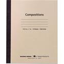 Roaring Spring Wide Ruled Flexible Cover Composition Book - 20 Sheets - 40 Pages - Printed - Sewn/Tapebound - Both Side Ruling Surface - 15 lb Basis Weight - 56 g/m² Grammage - 8 1/2" x 7" Sheet Size - 0.13" Height x 7" Width x 8.5" Length - Whi