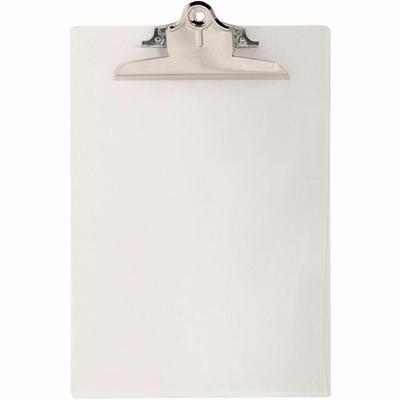 Saunders Recycled Plastic Clipboards - 1" Clip Capacity - 8 1/2" x 11" Sheet Size - Plastic - Clear - 1 Each