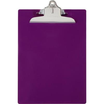 Saunders Recycled Plastic Clipboards - 1" Clip Capacity - 8 1/2" x 11" Sheet Size - Plastic - Purple - 1 Each