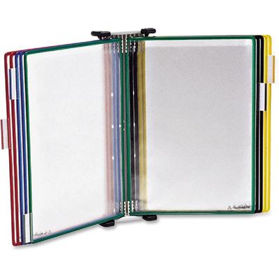 Tarifold Reference Wall Display Unit - 10 Panels - Support Letter 8.50" x 11" Media - Wire-reinforced - Assorted - Metal - 1 Each