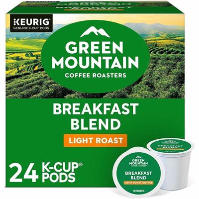 Green Mountain Coffee Roasters&reg; K-Cup Breakfast Blend Coffee - Compatible with Keurig Brewer - Regular - Light - K-Cup - 24 / Box