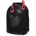Webster Drawstring Trash Liners - Medium Size - 30 gal Capacity - 33" Length x 30.50" Width x 1.20 mil (30 Micron) Thickness - Drawstring Closure - Black - Resin - 200 / Box
