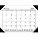 House of Doolittle Recycled Compact Size Economy Desk Pad - Monthly - 12 Month - January 2026 to December 2026 - 1 Month Single Page Layout - 18 1/2" x 13" Sheet Size - 2.31" x 1.75" Block - Desk Pad - White - 1 Each