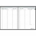 House of Doolittle Black Professional Weekly Planner - Julian Dates - Weekly - January 2026 to December 2026 - 7:00 AM to 8:45 PM - Quarter-hourly - 1 Week Double Page Layout - 8 1/2" x 11" Sheet Size - Simulated Leather - Black Cover - 1 Each